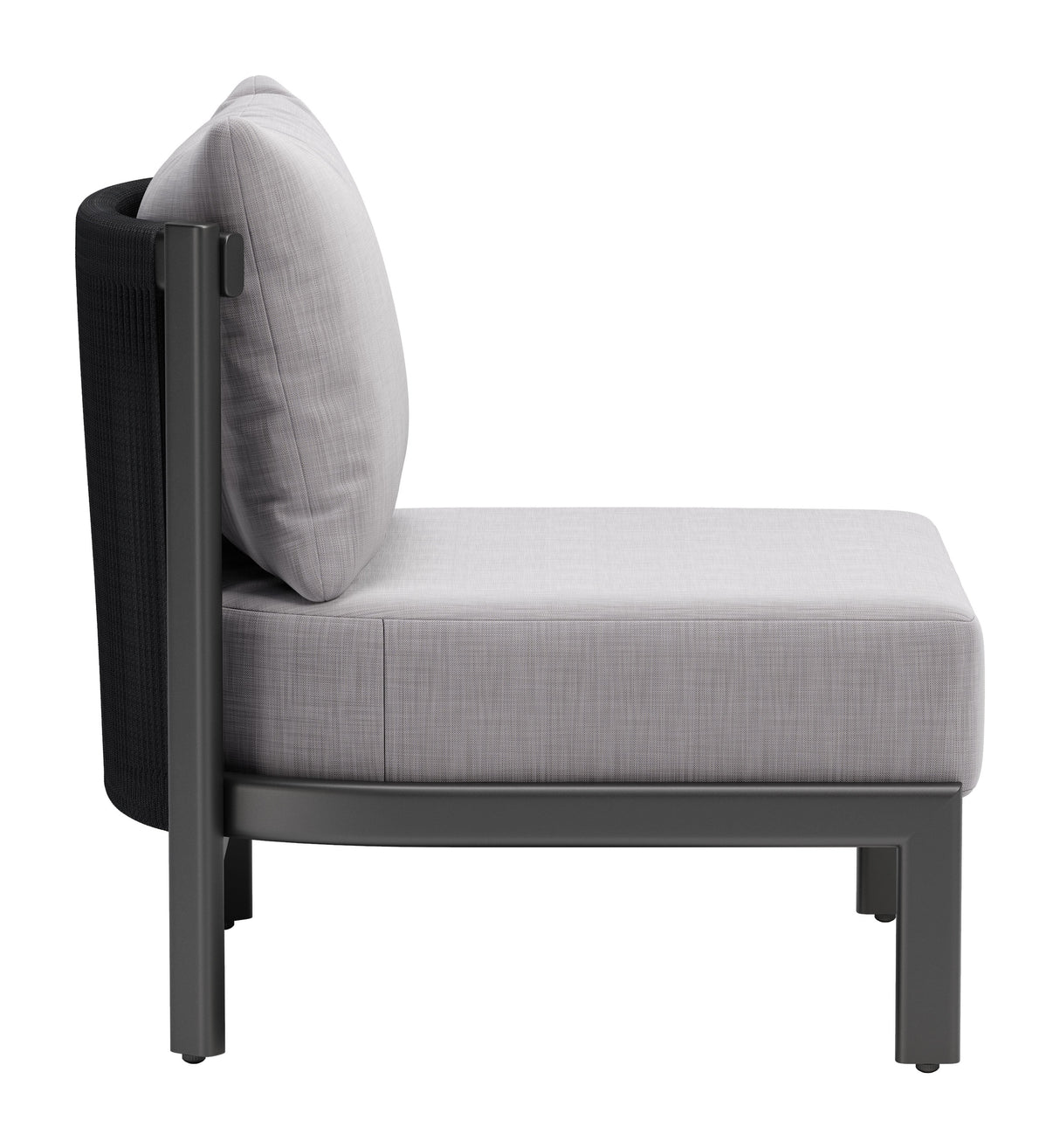 Horizon Gray Outdoor Accent Chair by Zuomod at Eve Furniture