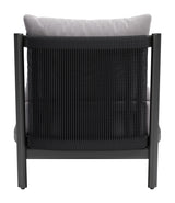 Horizon Gray Outdoor Accent Chair by Zuomod at Eve Furniture