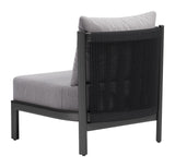 Horizon Gray Outdoor Accent Chair by Zuomod at Eve Furniture