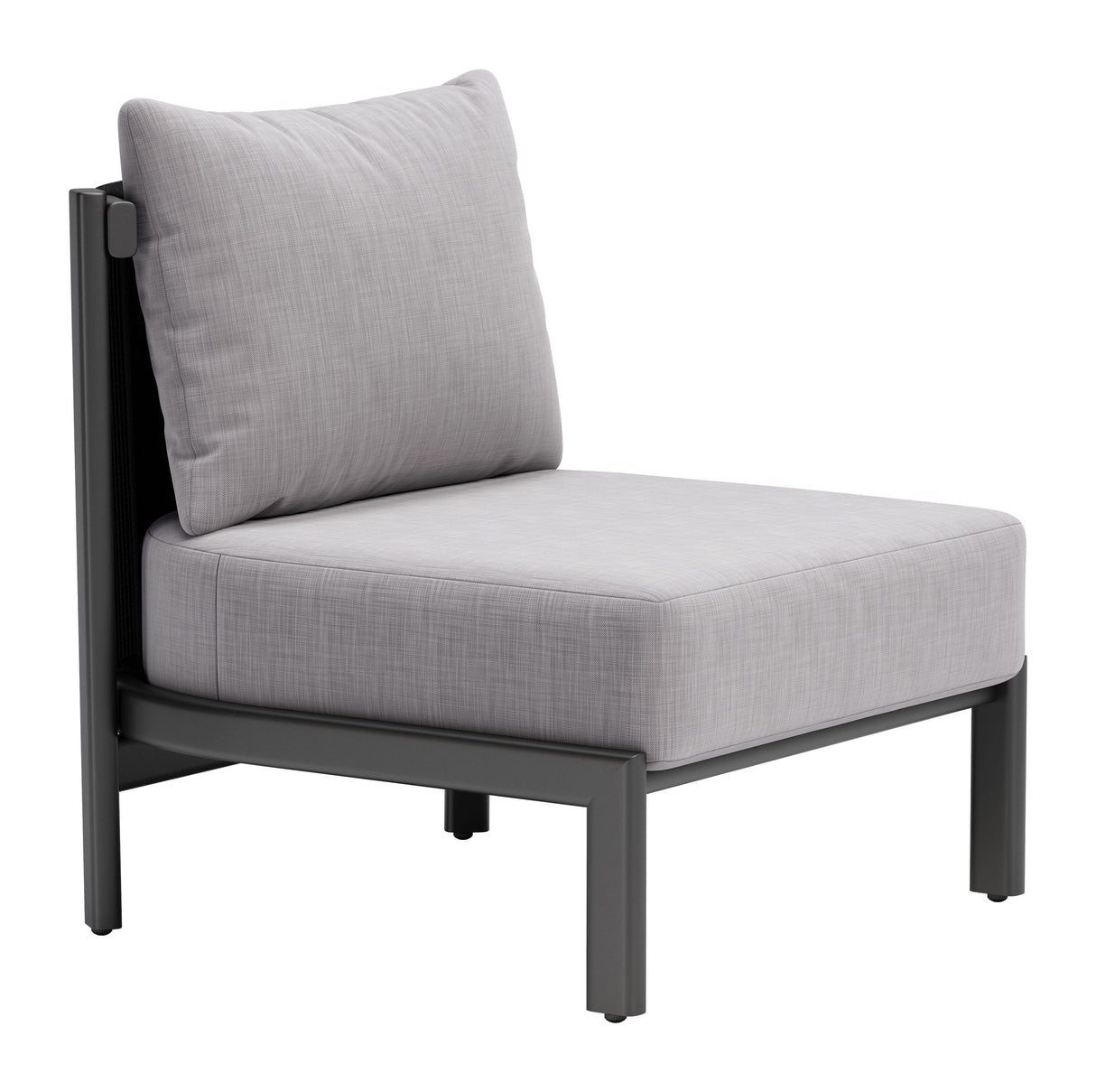 Horizon Gray Outdoor Accent Chair by Zuomod at Eve Furniture