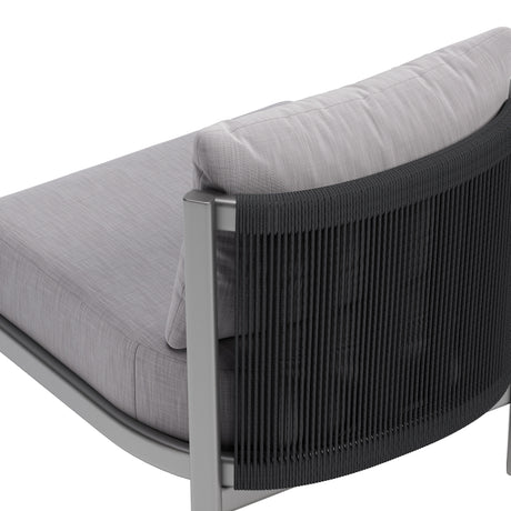 Horizon Gray Outdoor Accent Chair by Zuomod at Eve Furniture
