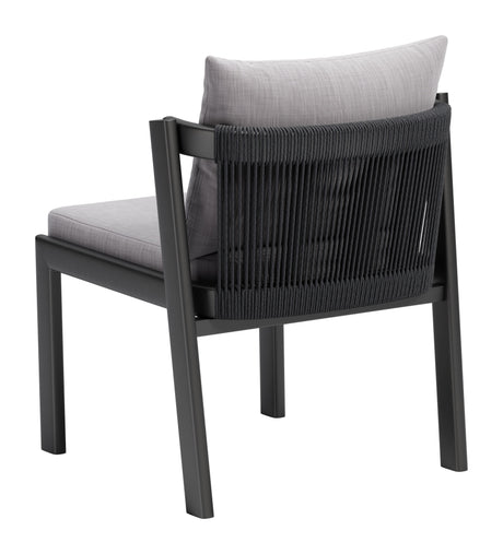Horizon Gray Outdoor Dining Chair (Set of 2) by Zuomod at Eve Furniture