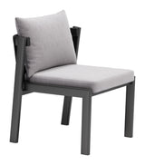 Horizon Gray Outdoor Dining Chair (Set of 2) by Zuomod at Eve Furniture