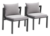 Horizon Gray Outdoor Dining Chair (Set of 2) by Zuomod at Eve Furniture
