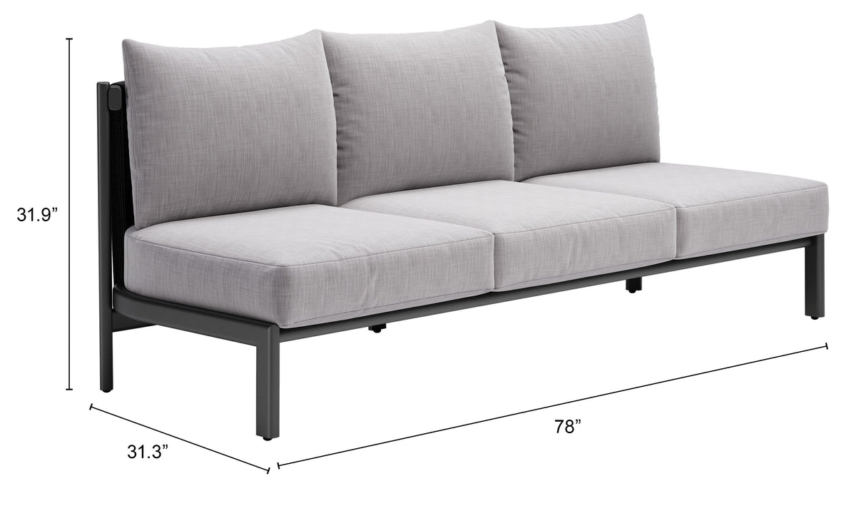 Horizon Gray Outdoor Sofa by Zuomod at Eve Furniture