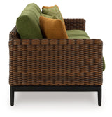 Horizon Hall Brown/Green Outdoor Sofa with Cushion