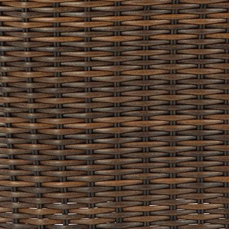 Horizon Hall Brown/Green Outdoor Ottoman with Cushion by Ashley at Eve Furniture