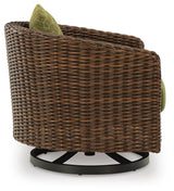 Horizon Hall Brown/Green Outdoor Sofa, 2 Lounge Chairs and 2 Ottomans