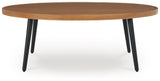 Horizon Hall Two-tone Brown Outdoor Coffee Table by Ashley at Eve Furniture