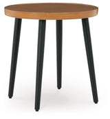 Horizon Hall Two-tone Brown Outdoor End Table by Ashley at Eve Furniture