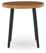 Horizon Hall Two-tone Brown Outdoor End Table by Ashley at Eve Furniture