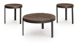 Horizon Hills Brown/Black Table, Set of 3 by Ashley at Eve Furniture