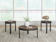 Horizon Hills Brown/Black Table, Set of 3 by Ashley at Eve Furniture