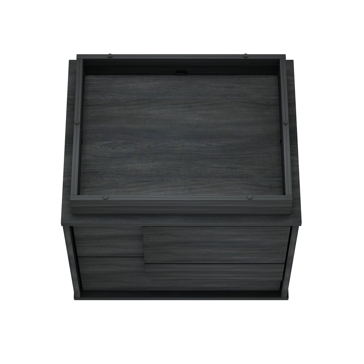 Horizon Nightstand in Charcoal Grey by Manhattan Comfort at Eve Furniture