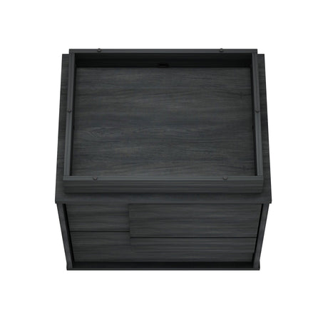 Horizon Nightstand in Charcoal Grey by Manhattan Comfort at Eve Furniture