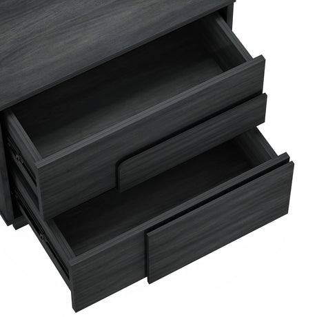Horizon Nightstand in Charcoal Grey by Manhattan Comfort at Eve Furniture