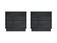 Horizon Nightstand in Charcoal Grey (set of 2) by Manhattan Comfort at Eve Furniture