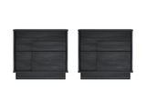 Horizon Nightstand in Charcoal Grey (set of 2) by Manhattan Comfort at Eve Furniture