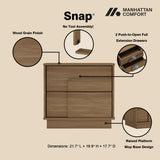 Horizon Nightstand in Maple by Manhattan Comfort at Eve Furniture
