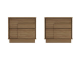 Horizon Nightstand in Maple (set of 2) by Manhattan Comfort at Eve Furniture