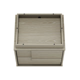 Horizon Nightstand in Whitewashed Oak by Manhattan Comfort at Eve Furniture