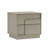 Horizon Nightstand in Whitewashed Oak by Manhattan Comfort at Eve Furniture