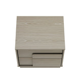 Horizon Nightstand in Whitewashed Oak by Manhattan Comfort at Eve Furniture