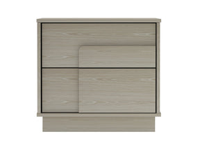 Horizon Nightstand in Whitewashed Oak by Manhattan Comfort at Eve Furniture
