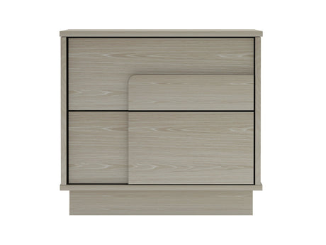Horizon Nightstand in Whitewashed Oak by Manhattan Comfort at Eve Furniture