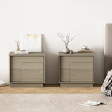 Horizon Nightstand in Whitewashed Oak (set of 2) by Manhattan Comfort at Eve Furniture