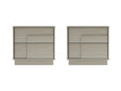 Horizon Nightstand in Whitewashed Oak (set of 2) by Manhattan Comfort at Eve Furniture