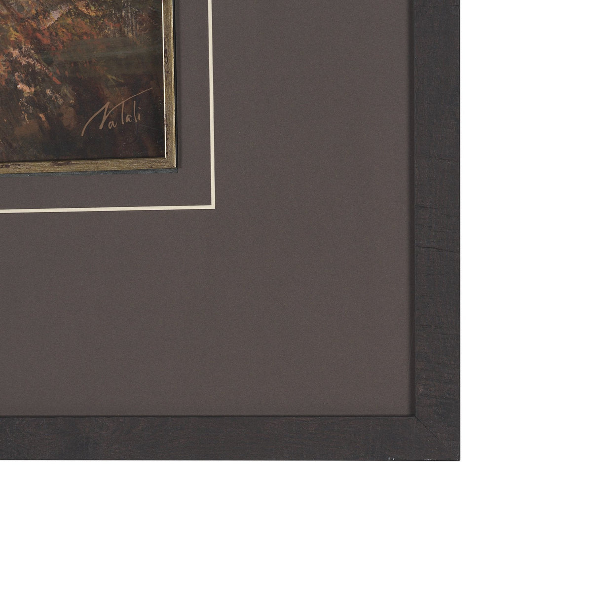 Horizon's Glow by Mercana Studio Hand-Embellished Textured Framed Artwork Matted under Glass by Mercana at Eve Furniture