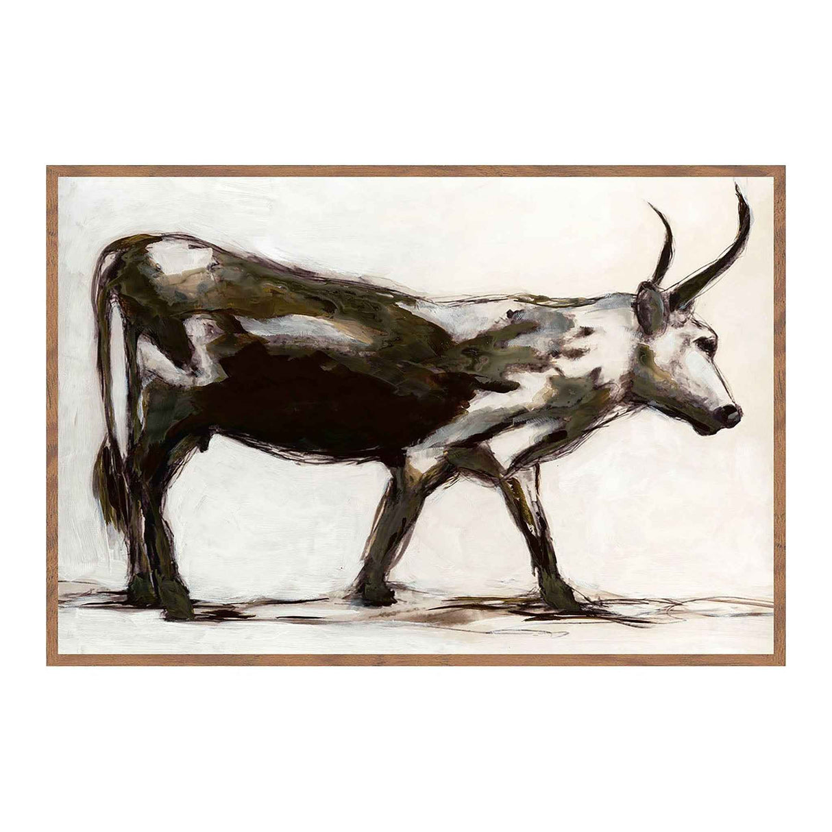 Horn Black Painting 48x72 by Buddy Whitlock Painting by Classic Home at Eve Furniture