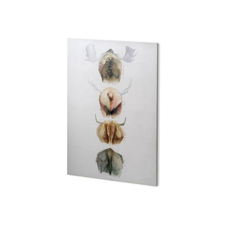Horn & Tail Study I by Mercana Studio a Hand Embellished Textured Canvas by Mercana at Eve Furniture