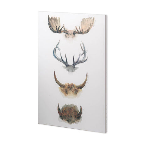 Horn & Tail Study II by Mercana Studio a Hand Embellished Textured Canvas by Mercana at Eve Furniture