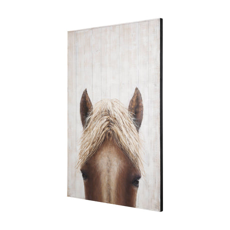Horse Fringe Painting on Wood by Mercana at Eve Furniture