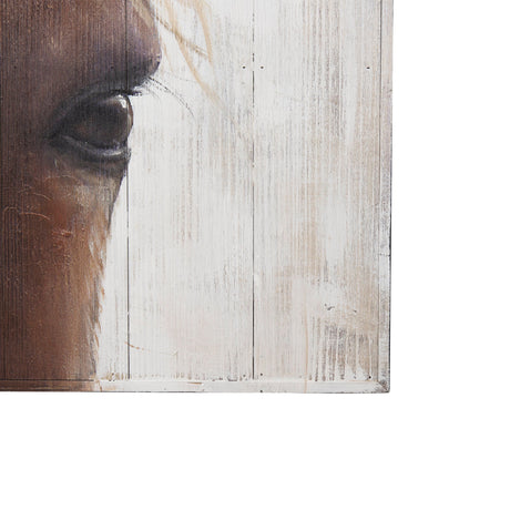 Horse Fringe Painting on Wood by Mercana at Eve Furniture