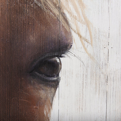 Horse Fringe Painting on Wood by Mercana at Eve Furniture