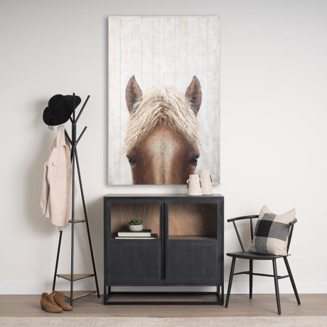 Horse Fringe Painting on Wood by Mercana at Eve Furniture