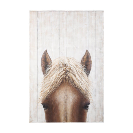 Horse Fringe Painting on Wood by Mercana at Eve Furniture