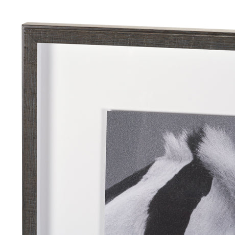 Horse Harmony - Caress by Laura Warren a Hand Embellished Framed Photo Art Print Matted under Glass by Mercana at Eve Furniture