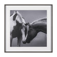 Horse Harmony - Caress by Laura Warren a Hand Embellished Framed Photo Art Print Matted under Glass by Mercana at Eve Furniture