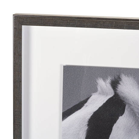 Horse Harmony - Nuzzle by Laura Warren a Hand Embellished Framed Photo Art Print Matted under Glass by Mercana at Eve Furniture