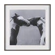 Horse Harmony - Nuzzle by Laura Warren a Hand Embellished Framed Photo Art Print Matted under Glass by Mercana at Eve Furniture