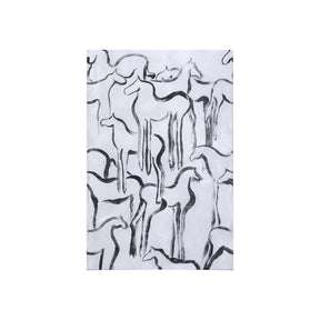 Horse Herd I by Mercana Studio a Hand Embellished Textured Canvas by Mercana at Eve Furniture