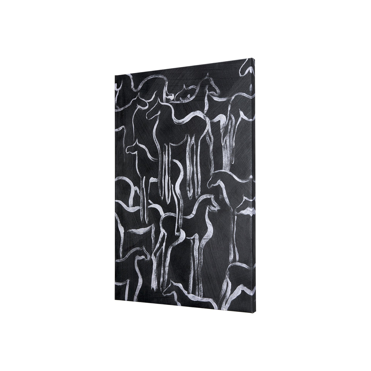 Horse Herd II by Mercana Studio a Hand Embellished Textured Canvas by Mercana at Eve Furniture