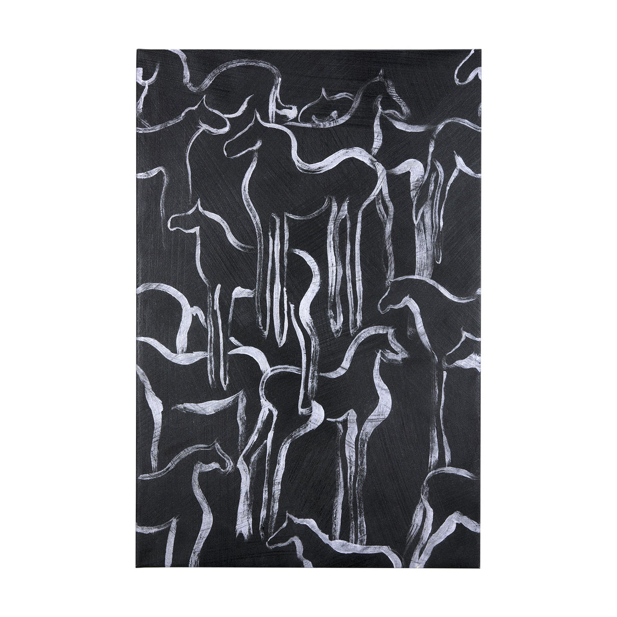 Horse Herd II by Mercana Studio a Hand Embellished Textured Canvas by Mercana at Eve Furniture