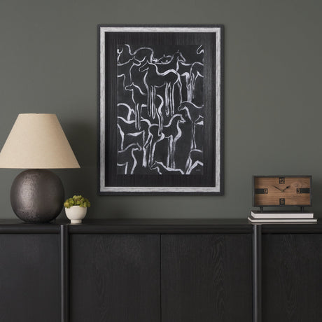 Horse Herd II by Mercana Studio a Hand Embellished Textured Framed Art Print by Mercana at Eve Furniture
