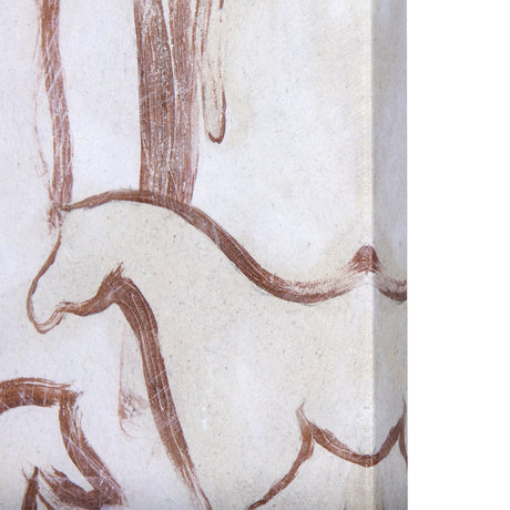 Horse Herd III by Mercana Studio a Hand Embellished Textured Canvas by Mercana at Eve Furniture
