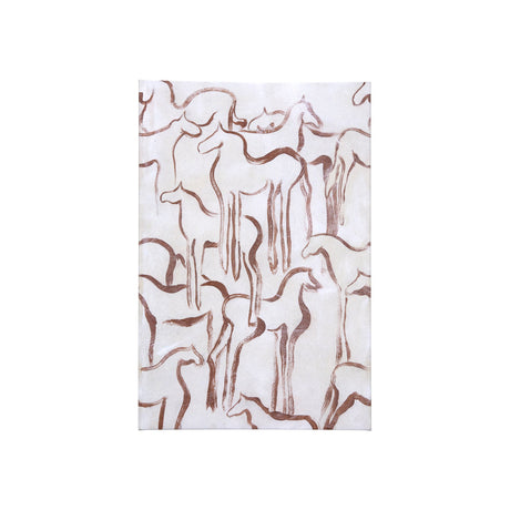 Horse Herd III by Mercana Studio a Hand Embellished Textured Canvas by Mercana at Eve Furniture